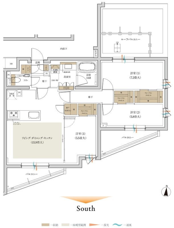 ルジェンテ新高円寺 間取り Irタイプ