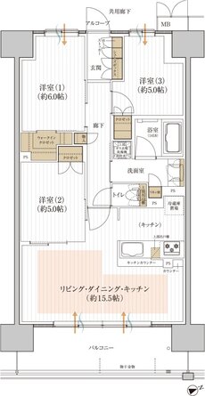 グランゲート和泉中央 間取り B type