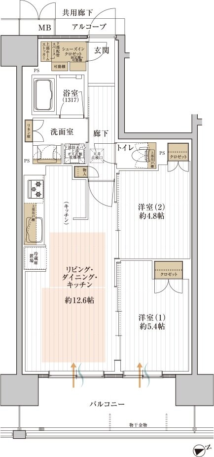 グランゲート和泉中央 間取り C type