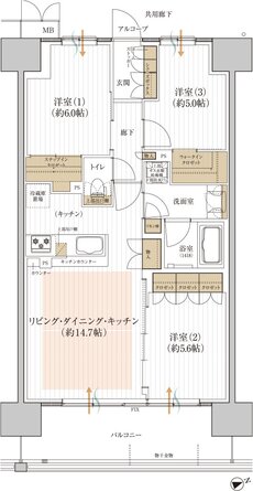 グランゲート和泉中央 間取り G type