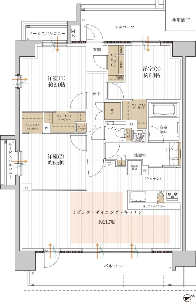 グランゲート和泉中央 間取り A type[MENU1]