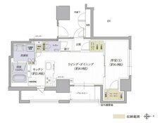 クレアホームズ松山駅 J.CRESTタワー 間取り Hタイプ