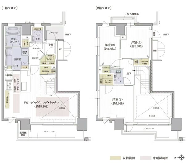 クレアホームズ松山駅 J.CRESTタワー 間取り Oタイプ