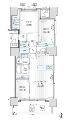 デュオヒルズ高取 間取り Dタイプ