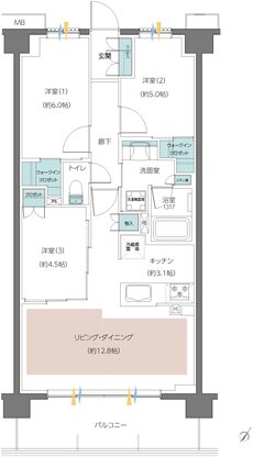 レーベン志木柳瀬川PROJECT 間取り L type