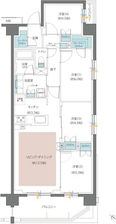 レーベン志木柳瀬川PROJECT 間取り H type