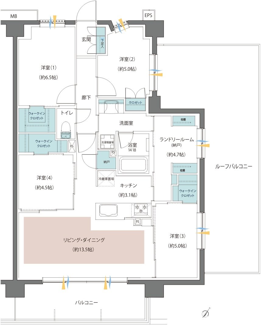 レーベン志木柳瀬川PROJECT 間取り Jr type