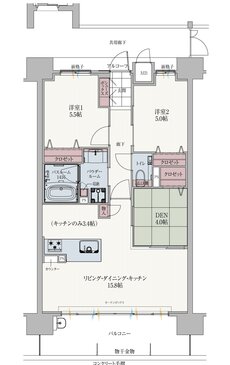 アルファステイツ府中大通II 間取り C TYPE