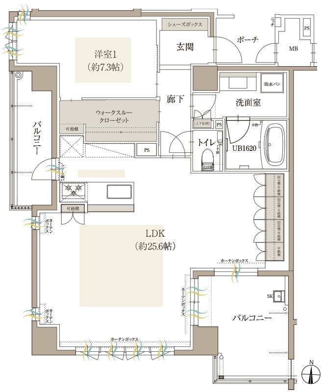 オーヴィジョン桜坂 間取り A type【MANU PLAN】