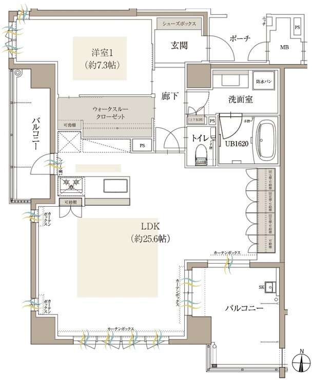 オーヴィジョン桜坂 間取り A type【MANU PLAN】
