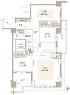 オーヴィジョン桜坂 間取り C type