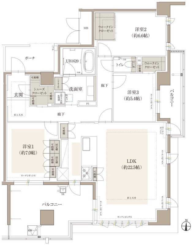 オーヴィジョン桜坂 間取り G type