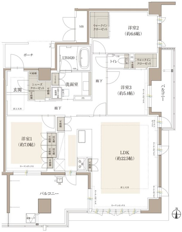 オーヴィジョン桜坂 間取り G type