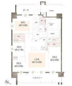 イノバス六本松 間取り Dタイプ