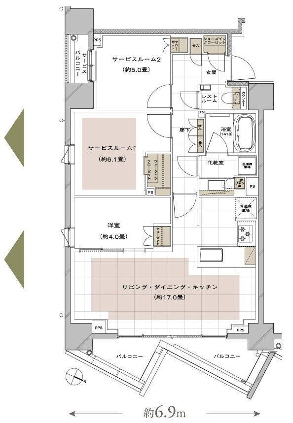 ディアナコート文京白山 間取り D type