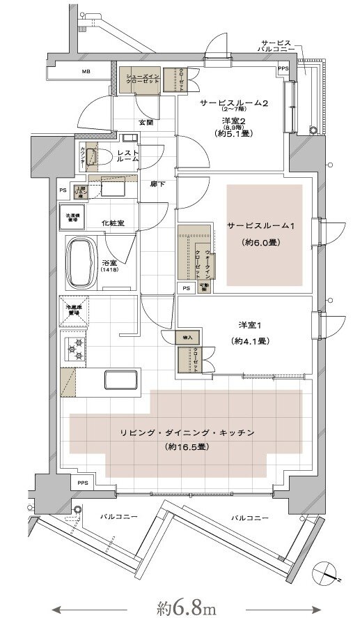 ディアナコート文京白山 間取り A TYPE