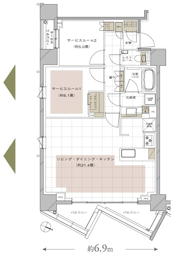 ディアナコート文京白山 間取り D type［MENU］