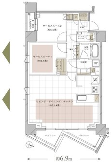 ディアナコート文京白山 間取り D type［MENU］