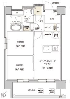 モンドミオ北海道　千歳駅前 間取り B type