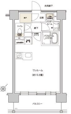 モンドミオ北海道　千歳駅前 間取り C type