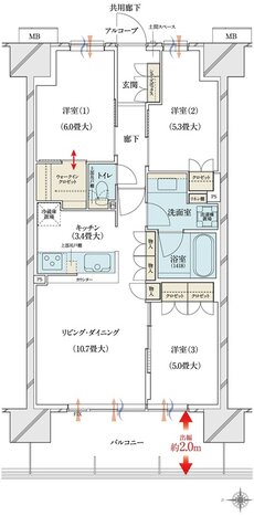 ブランズシティ大津京 間取り DB type