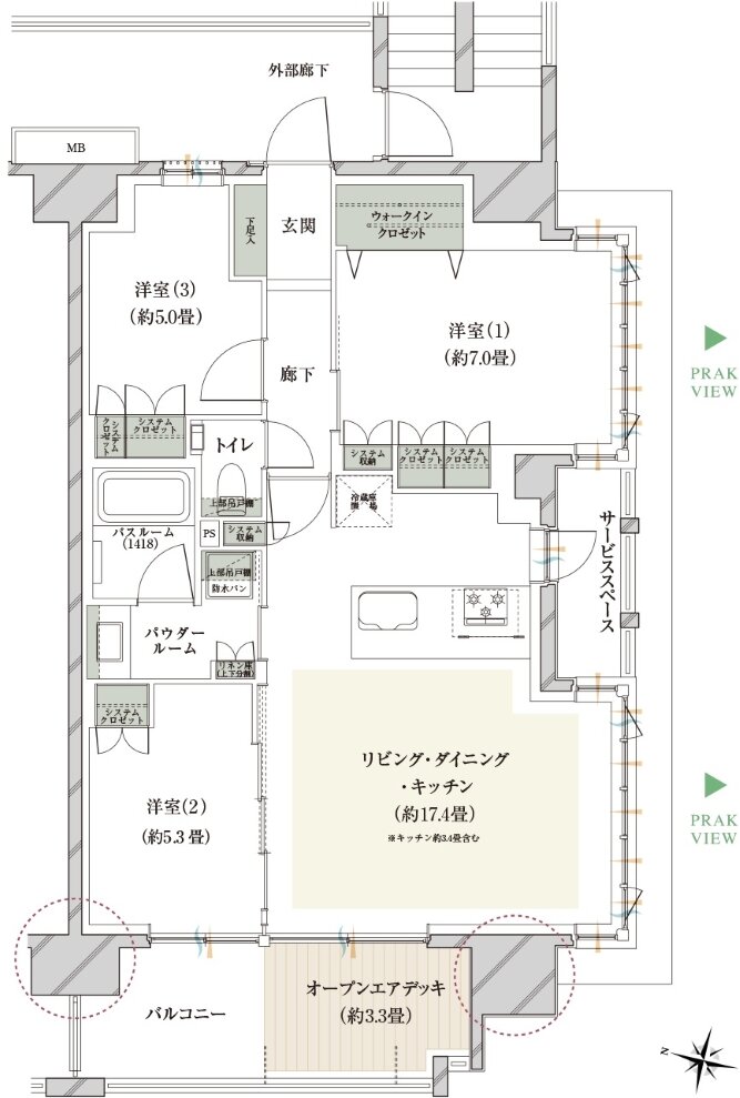 ヴェレーナ亀戸中央公園 間取り KOD type