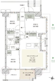 ヴェレーナ亀戸中央公園 間取り KOD type