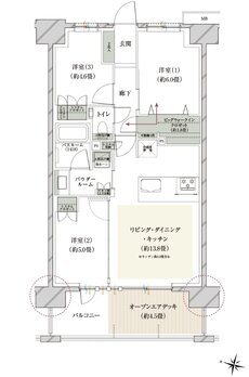 ヴェレーナ亀戸中央公園 間取り JOD type