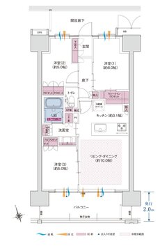 ポレスター米原駅前 間取り Cタイプ