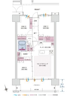 ポレスター米原駅前 間取り Bタイプ