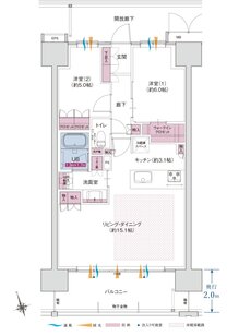 ポレスター米原駅前 間取り C・CGタイプ（メニュープラン）