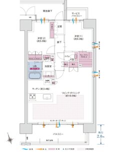 ポレスター米原駅前 間取り Dタイプ（メニュープラン1）