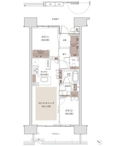 パークホームズ千田町 間取り Dタイプ