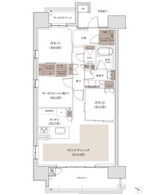 パークホームズ千田町 間取り Eタイプ