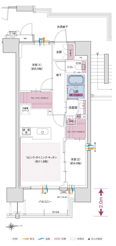 ソルティア本厚木ステーションフロント 間取り Gタイプ