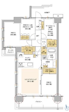 サンリヤン流山パークナード 間取り Dタイプ（BREEZE FORT）