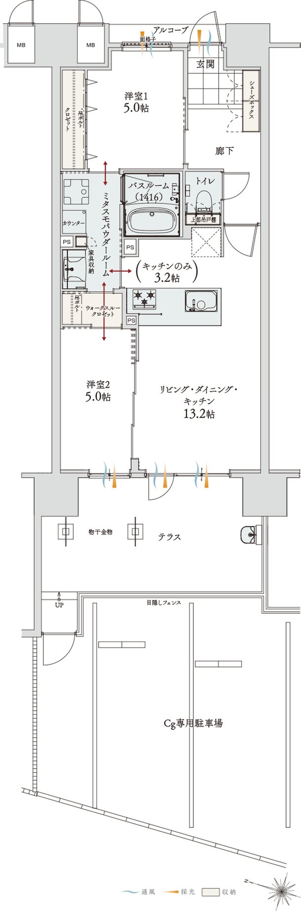 アルファステイツ神宮参道 間取り Cg TYPE