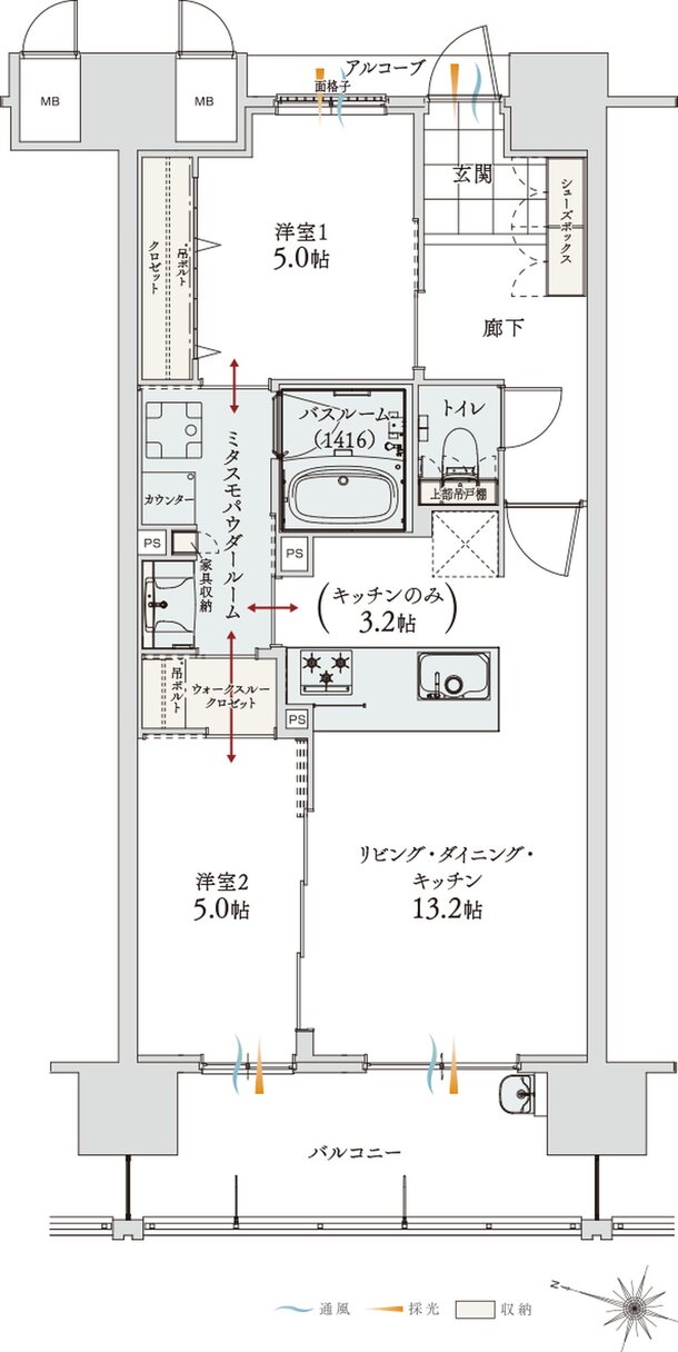 アルファステイツ神宮参道 間取り CTYPE