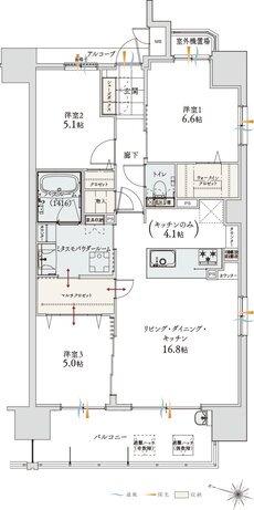 アルファステイツ神宮参道 間取り D TYPE