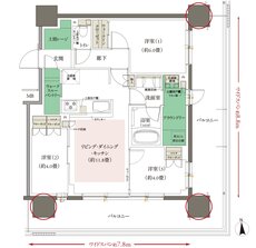 オーベル六町レジデンス 間取り D type