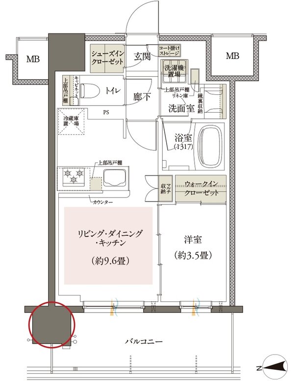 オーベル六町レジデンス 間取り G type