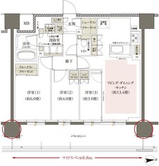 オーベル六町レジデンス 間取り B type