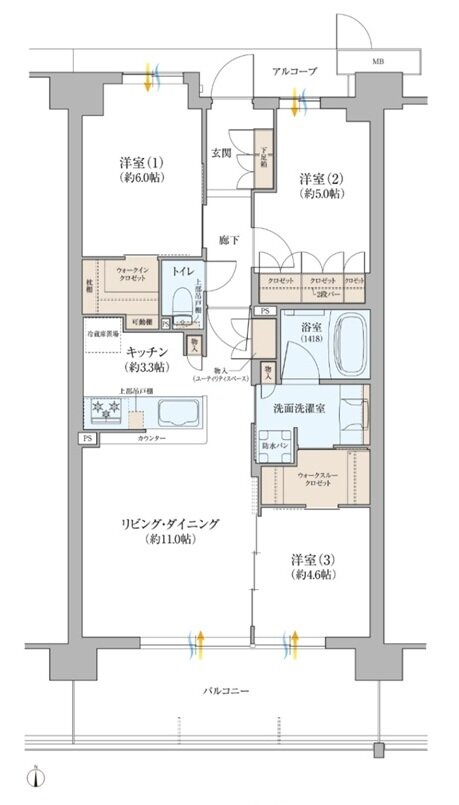 KYOTO COCO CITY 間取り AG type[FLAG]