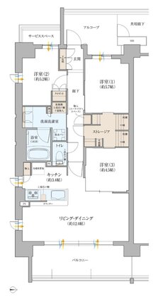 KYOTO COCO CITY 間取り DA type[FLAG]