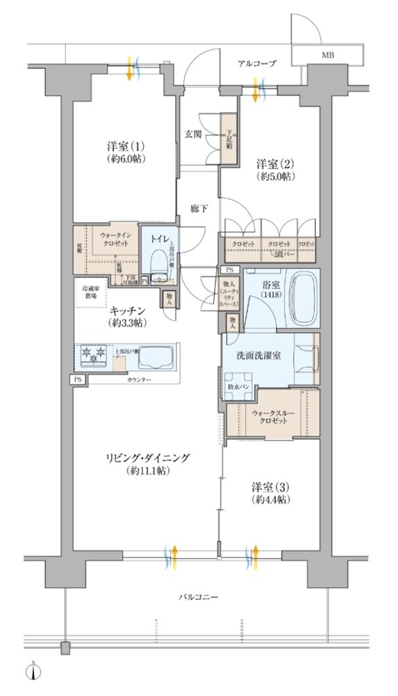 KYOTO COCO CITY 間取り AC type[FLAG]