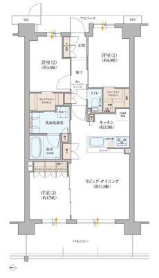 KYOTO COCO CITY 間取り DB type[FLAG]