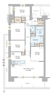 KYOTO COCO CITY 間取り AA type[FLAG]