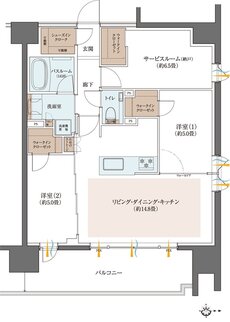 クリオ川崎南幸町グレイスコート 間取り B1 type
