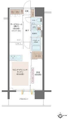 クリオ川崎南幸町グレイスコート 間取り Dタイプ
