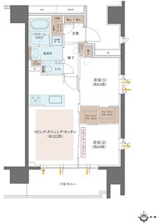 クリオ川崎南幸町グレイスコート 間取り Eタイプ